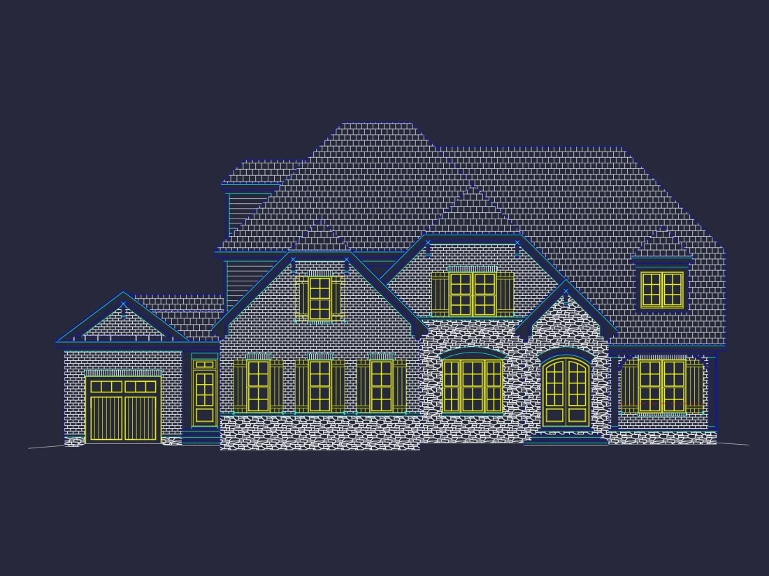 Elegant 3.5-Story Colonial Farmhouse Plan with Balcony & Vaulted Ceilings