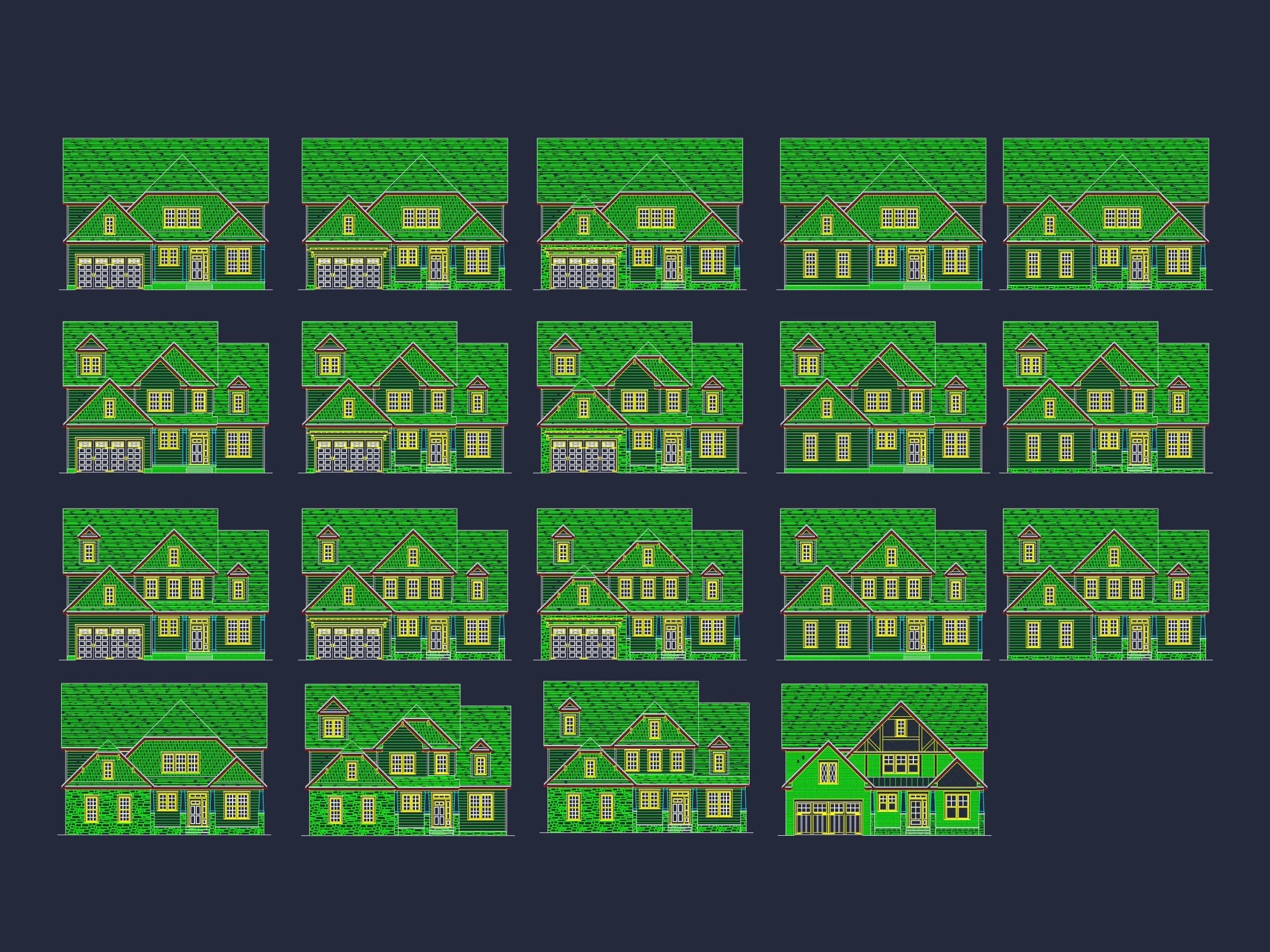 Modern Suburban Home Plan with Spacious Floor Designs