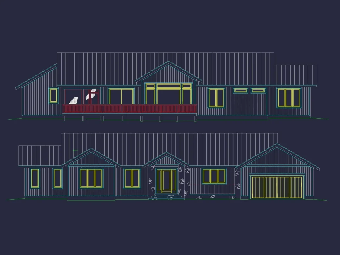 Custom Ranch-Style House Plan with Open Layout and Vaulted Ceilings