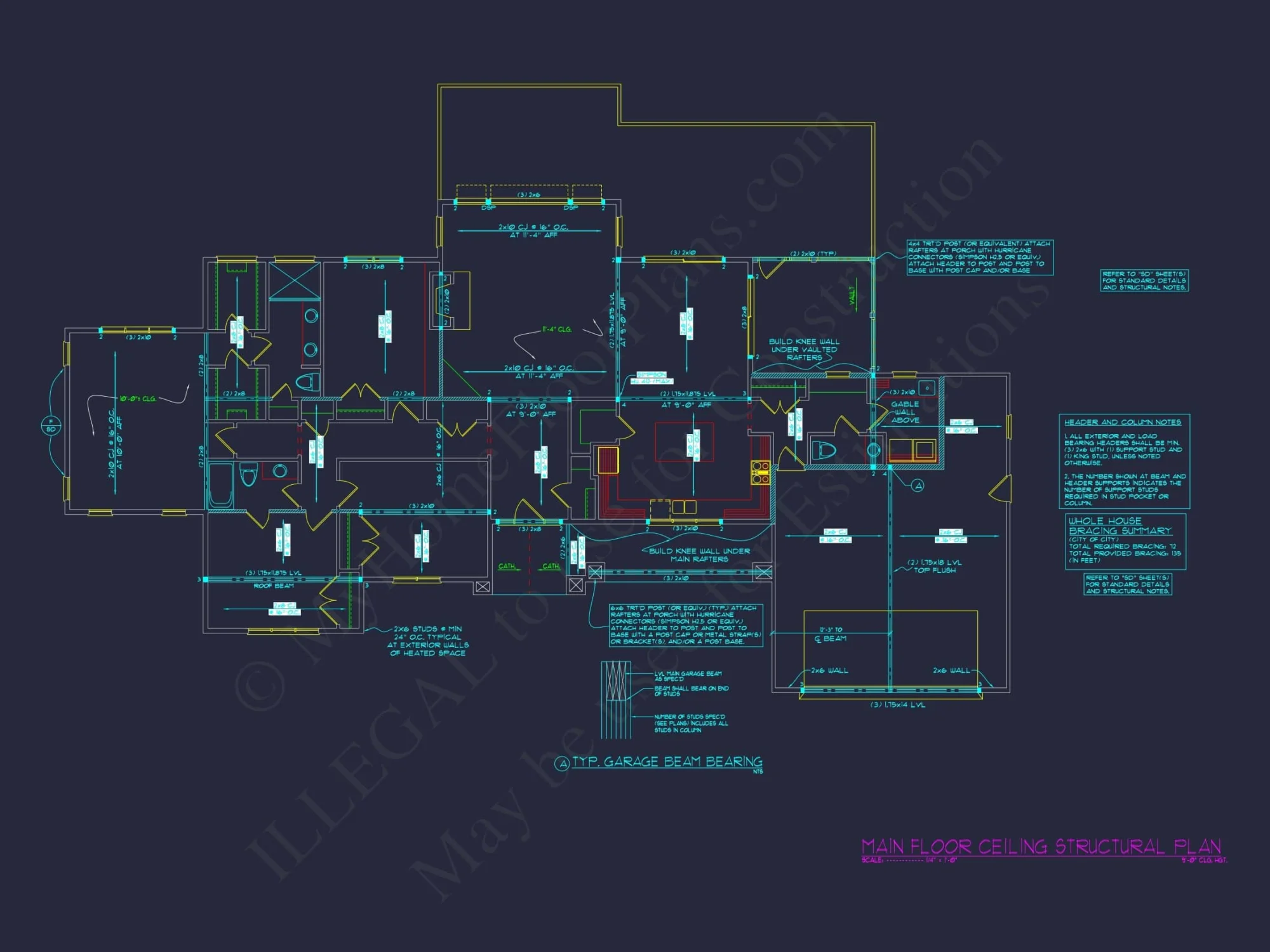 Custom Ranch-Style House Plan with Open Layout and Vaulted Ceilings