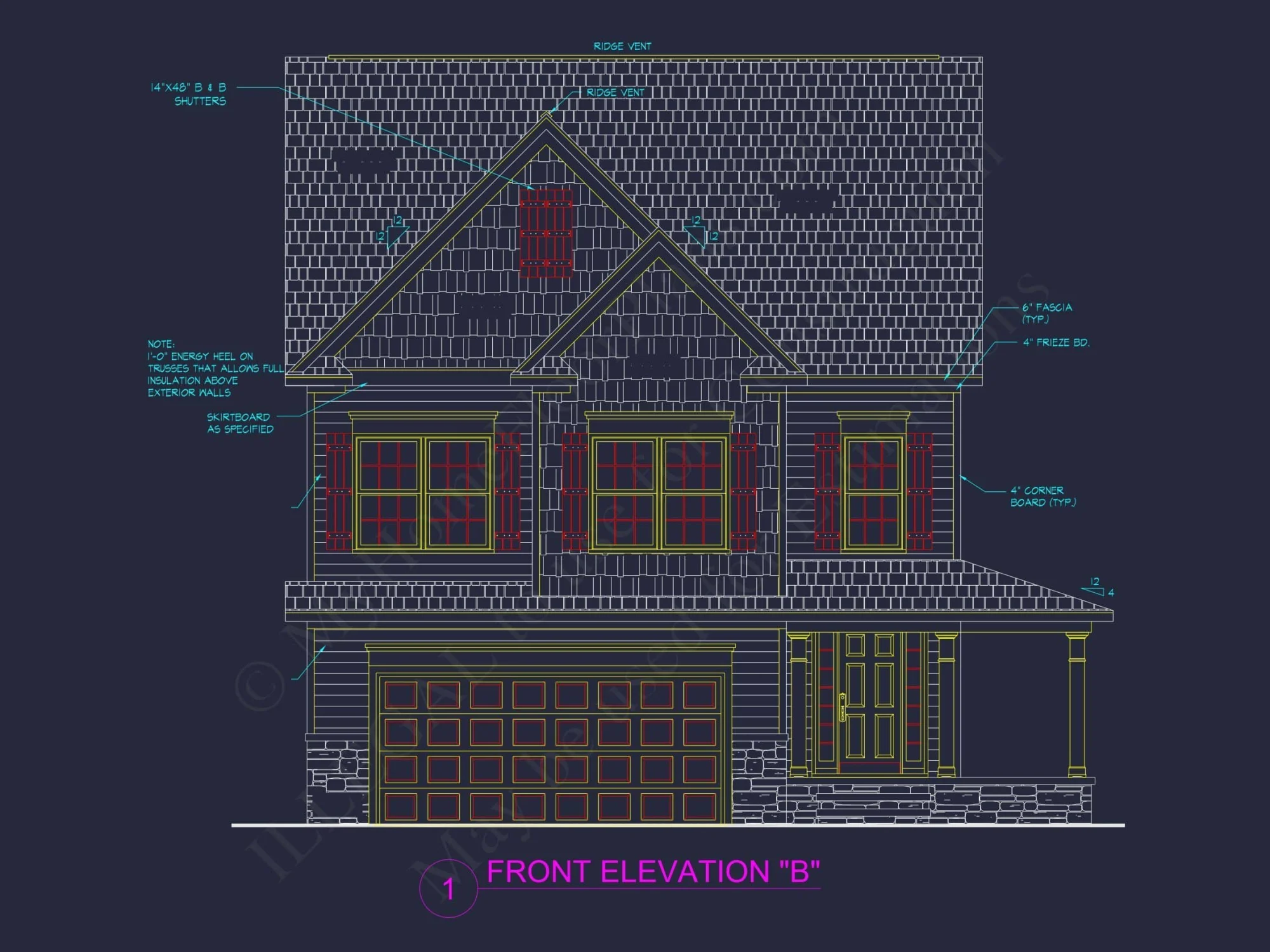 Efficient 2-Story House Plan with Craftsman Design and Vaulted Ceilings