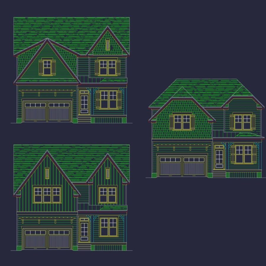 Spacious 2-Story House Plan with Craftsman Architecture