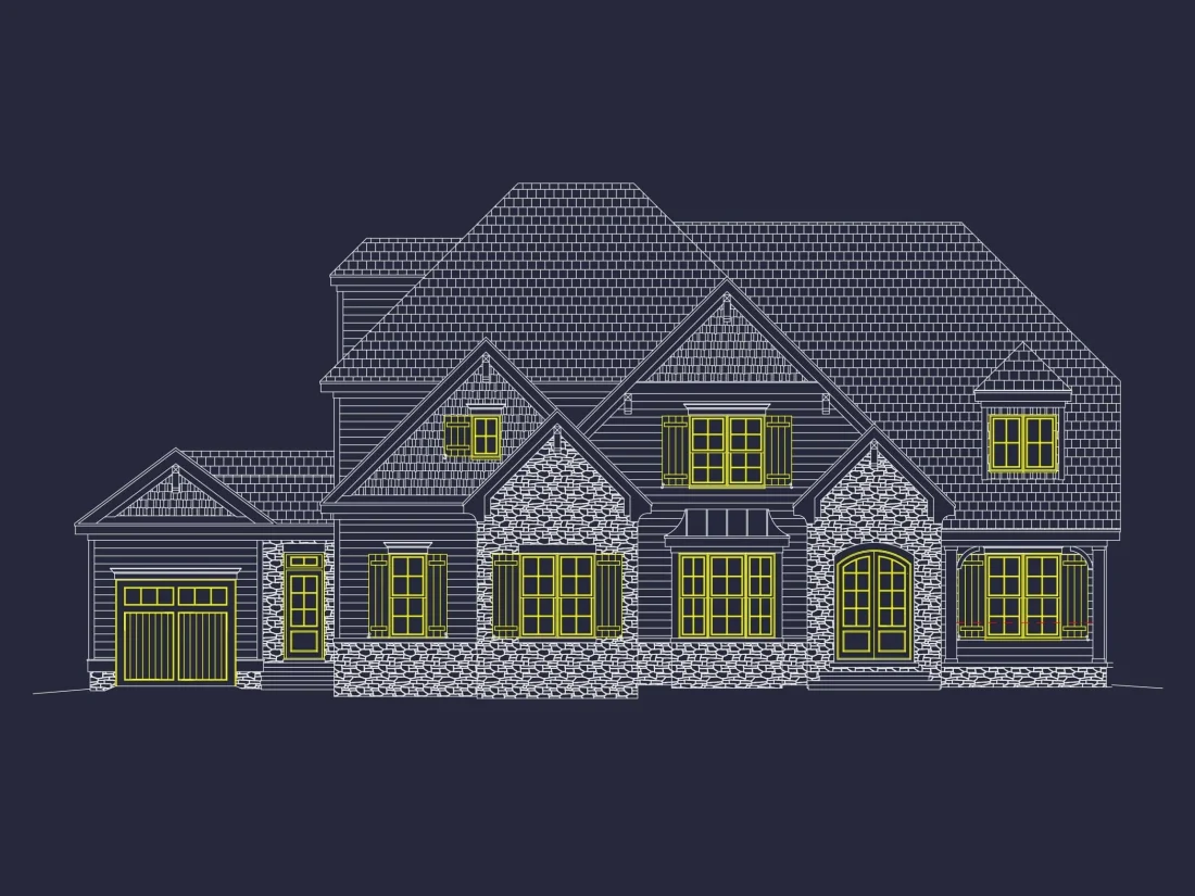 Classic 2-Story House Plan with Bonus Room, Porches & CAD Designs