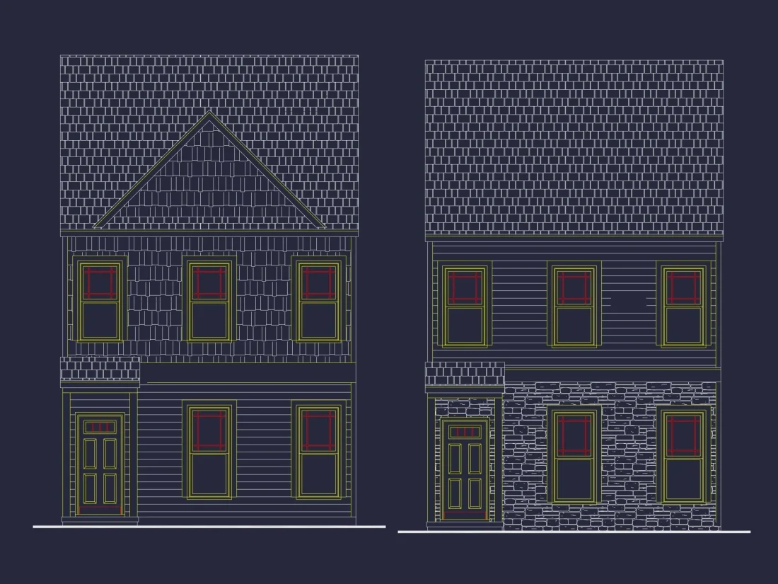 Modern 2-Bedroom Townhome Plan with Open Floor Plan & Fireplace