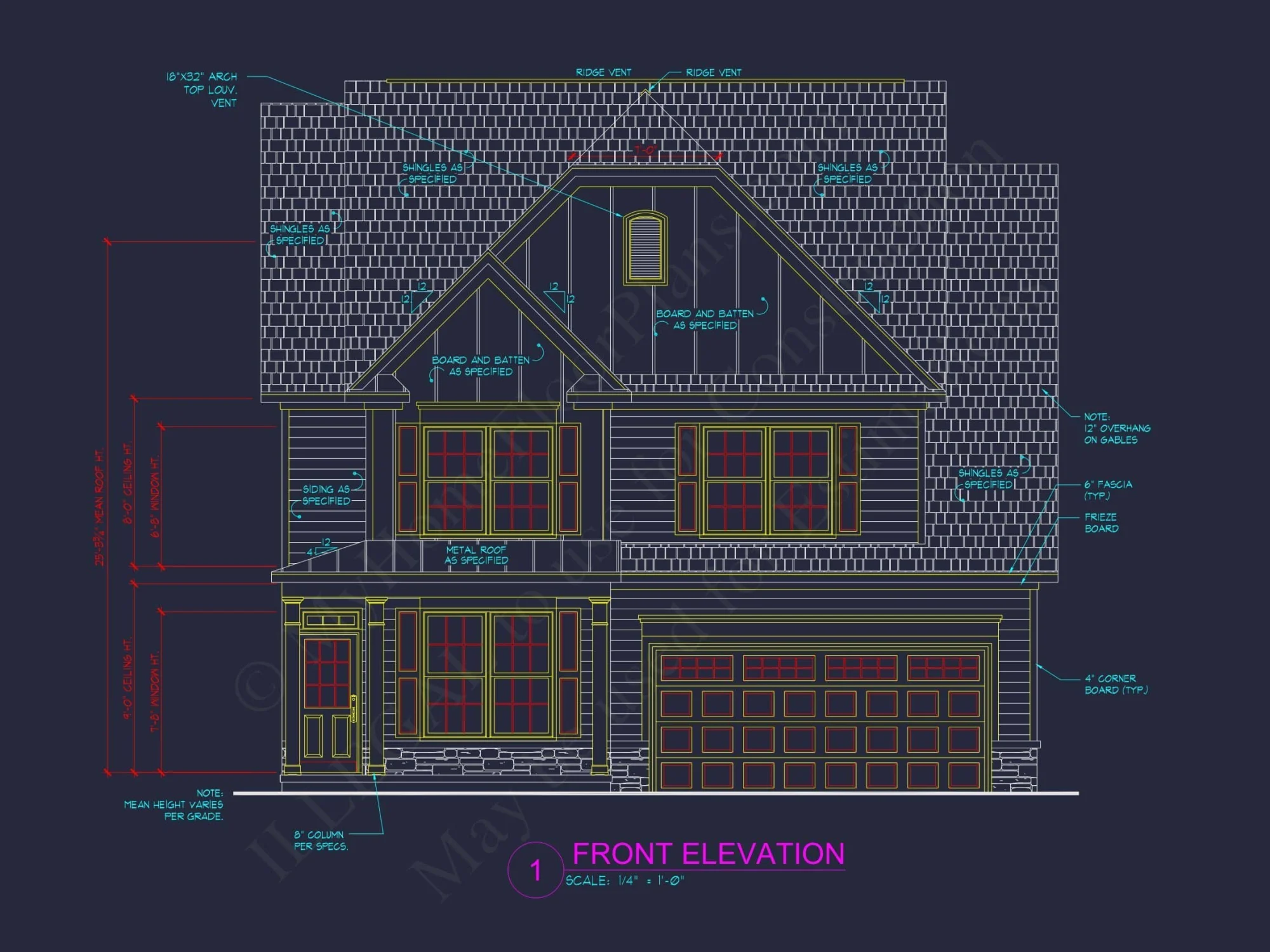 Timeless 2-Story Colonial Farmhouse House Plan with Screened Porch