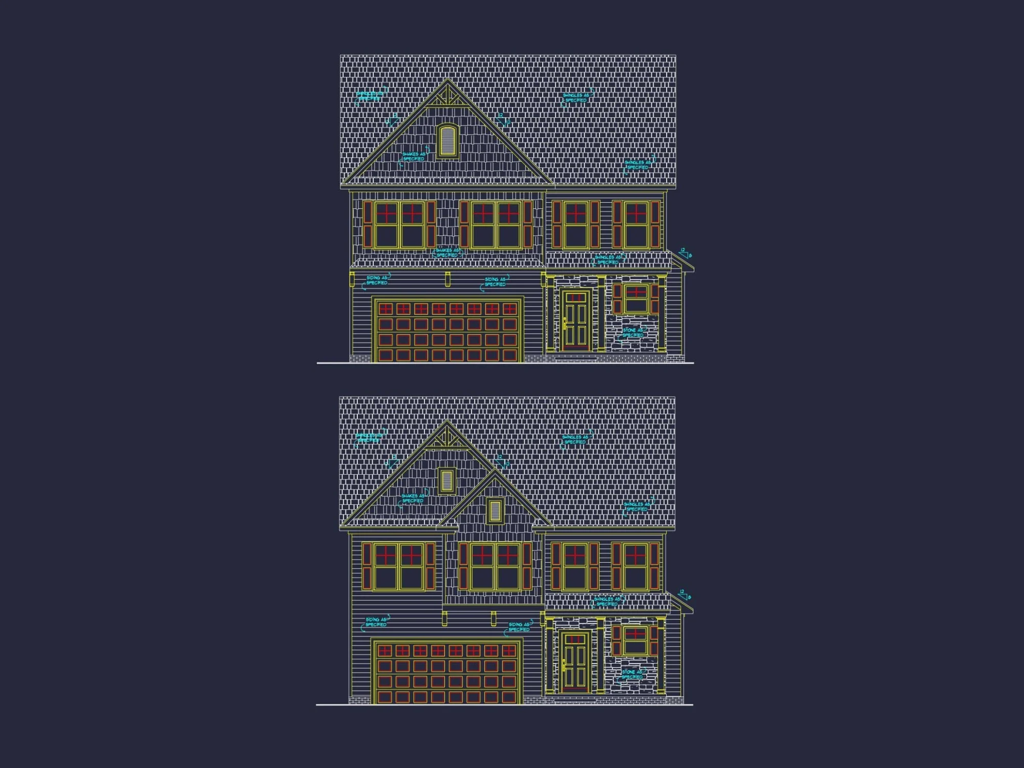 Modern Craftsman Home Plan with Open Layout and 2 Stories