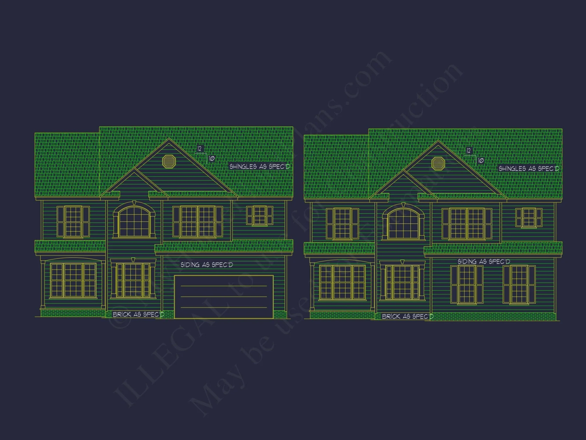 Customizable 2-Story Home Plan with Brick Exterior and Bonus Room