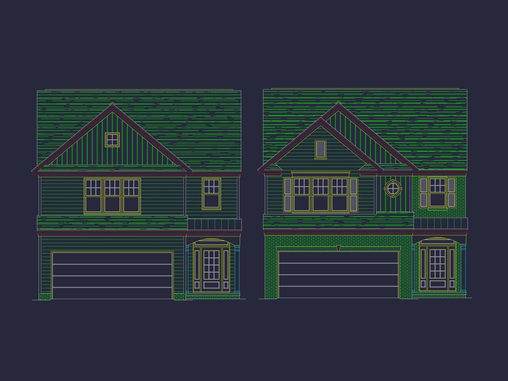 Charming 2-Story House Plan with CAD-Ready Floor Designs