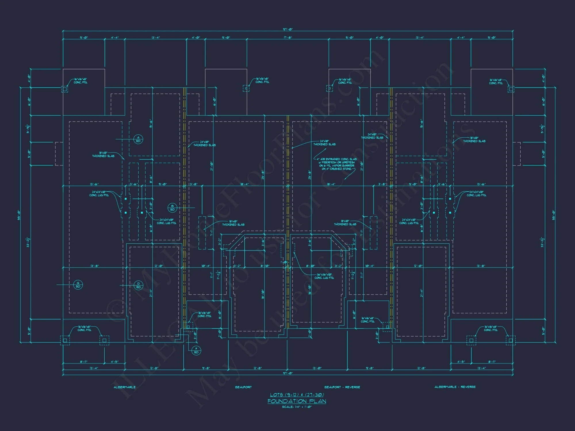 Modern 2-Story Townhome Plan with Craftsman Details