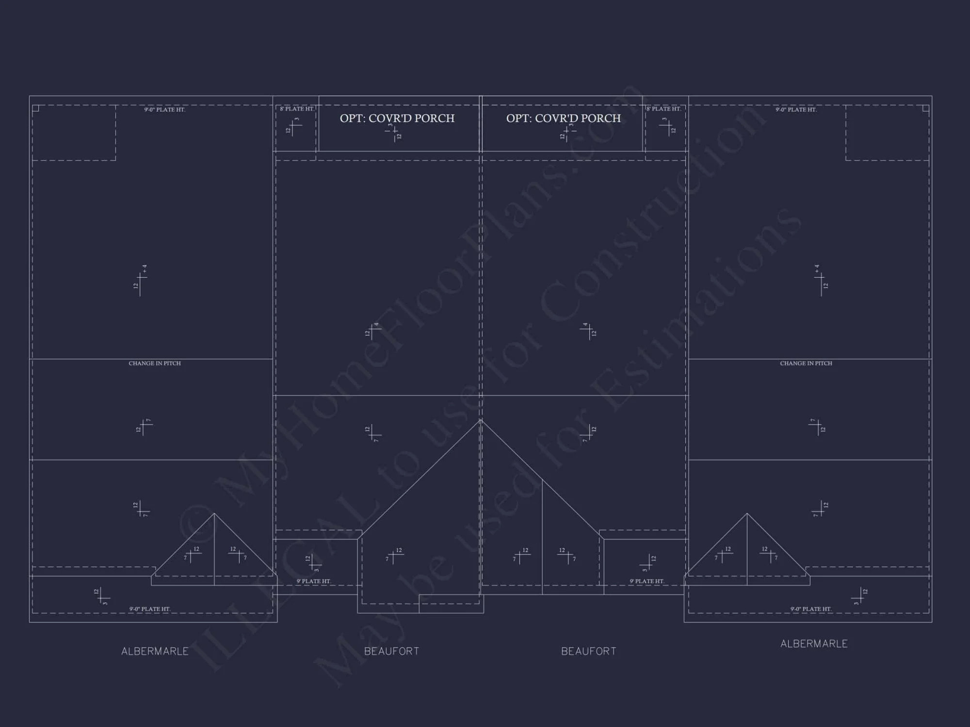 Modern 2-Story Townhome Plan with Craftsman Details