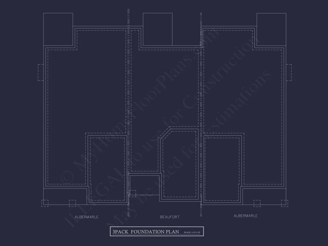 Modern 2-Story Townhome Plan with Craftsman Details