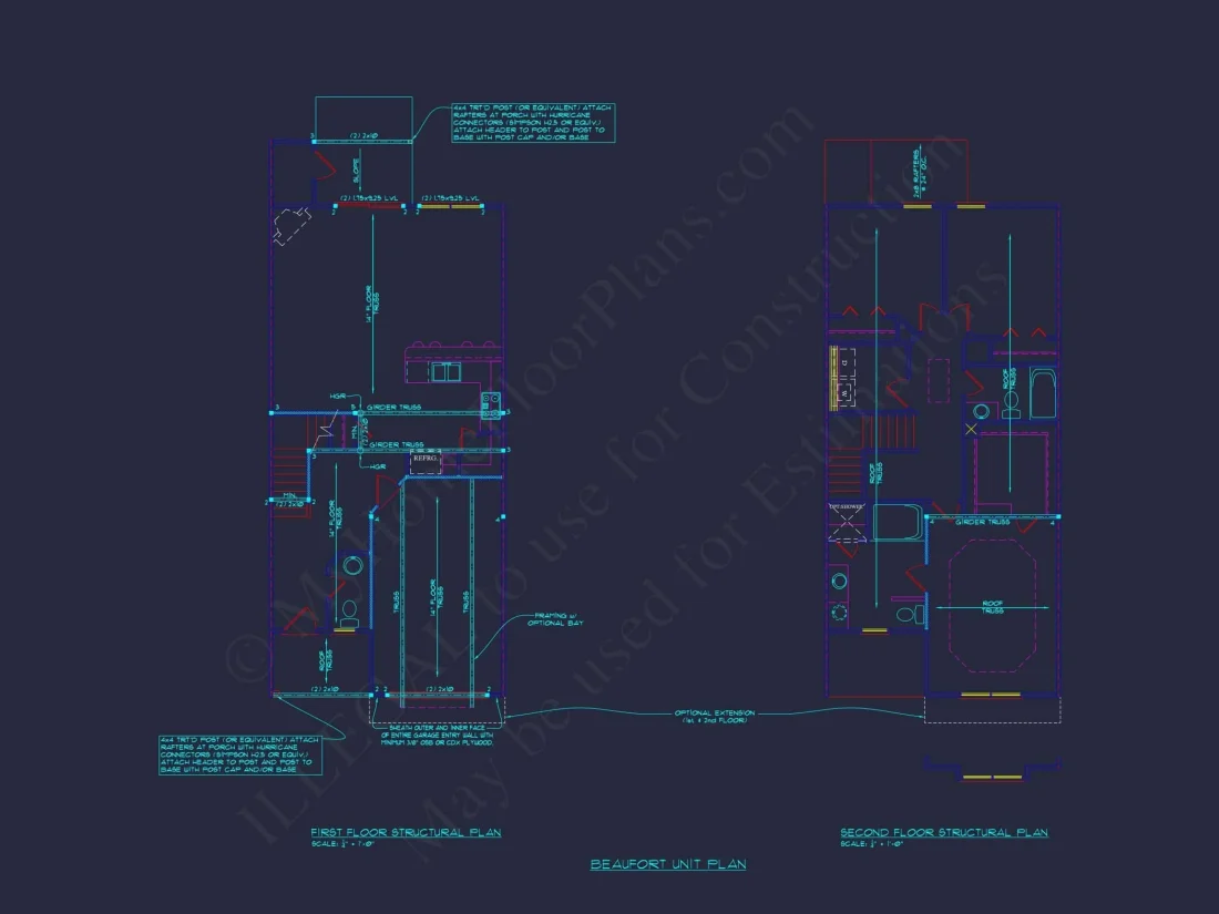Modern 2-Story Townhome Plan with Craftsman Details