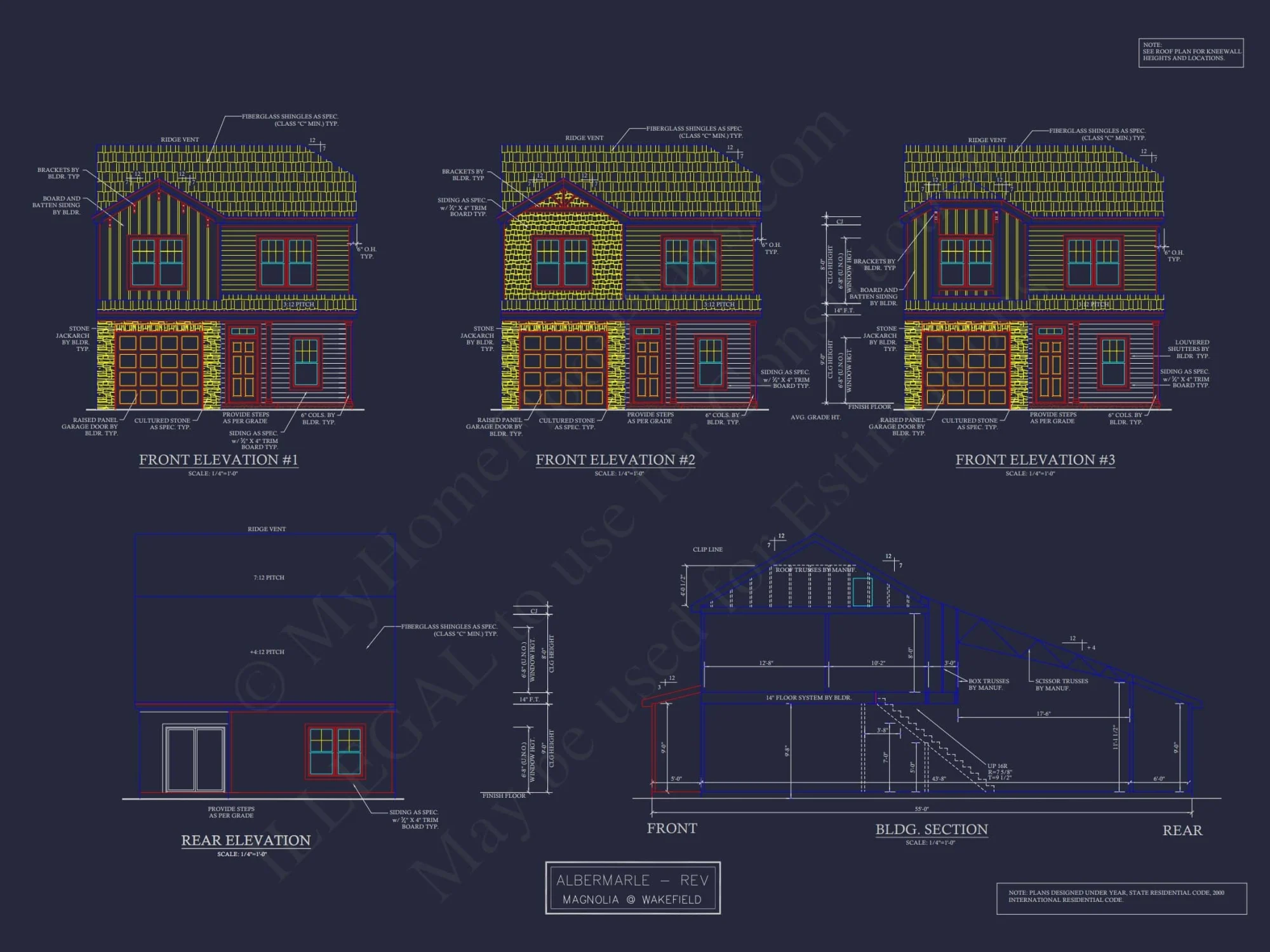 Modern 2-Story Townhome Plan with Craftsman Details