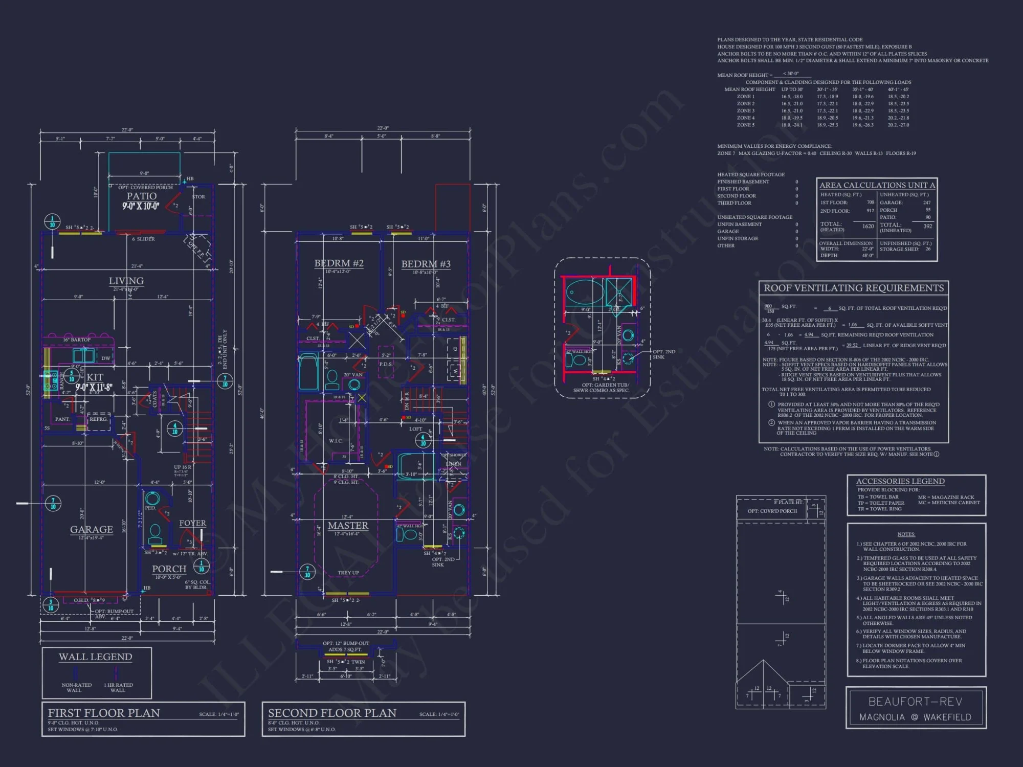 Modern 2-Story Townhome Plan with Craftsman Details