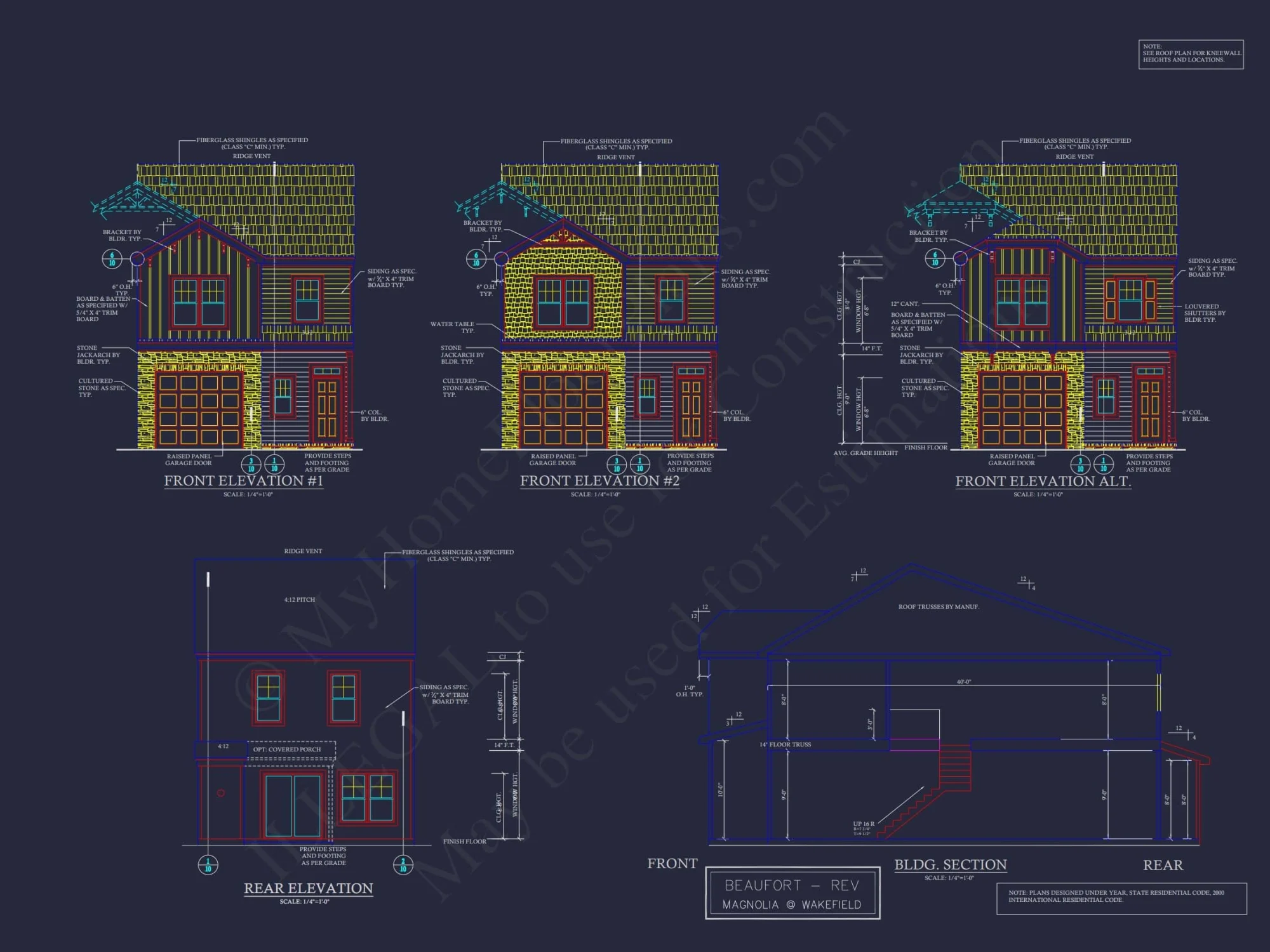 Modern 2-Story Townhome Plan with Craftsman Details