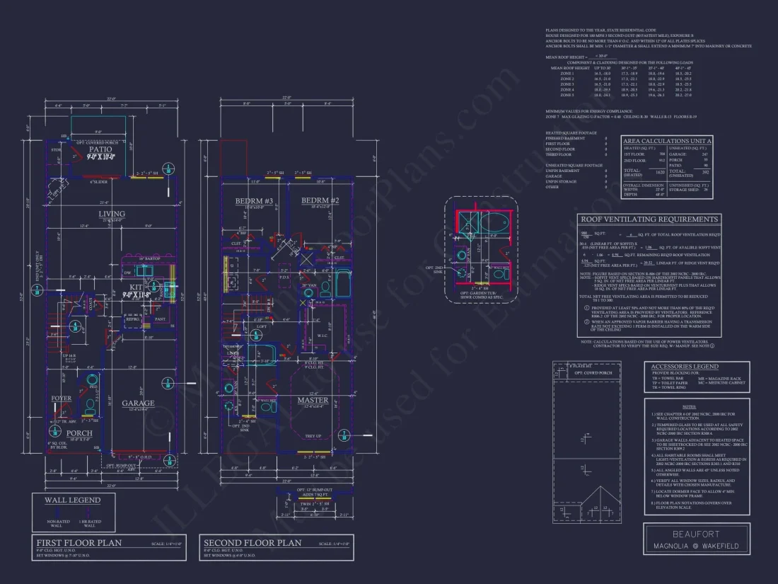 Modern 2-Story Townhome Plan with Craftsman Details
