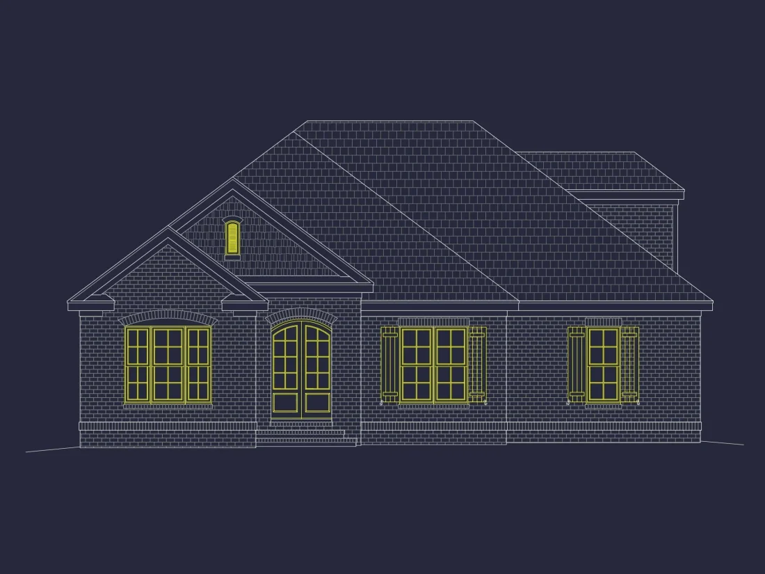 Charming 2-Story House Plan with Classic Architecture & Functional Layout