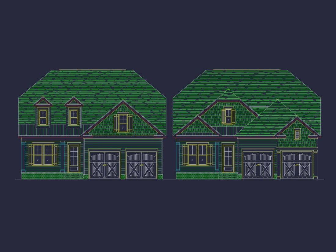 Beautiful 1.5-Story Home Plan with CAD Designs & Floor Plan