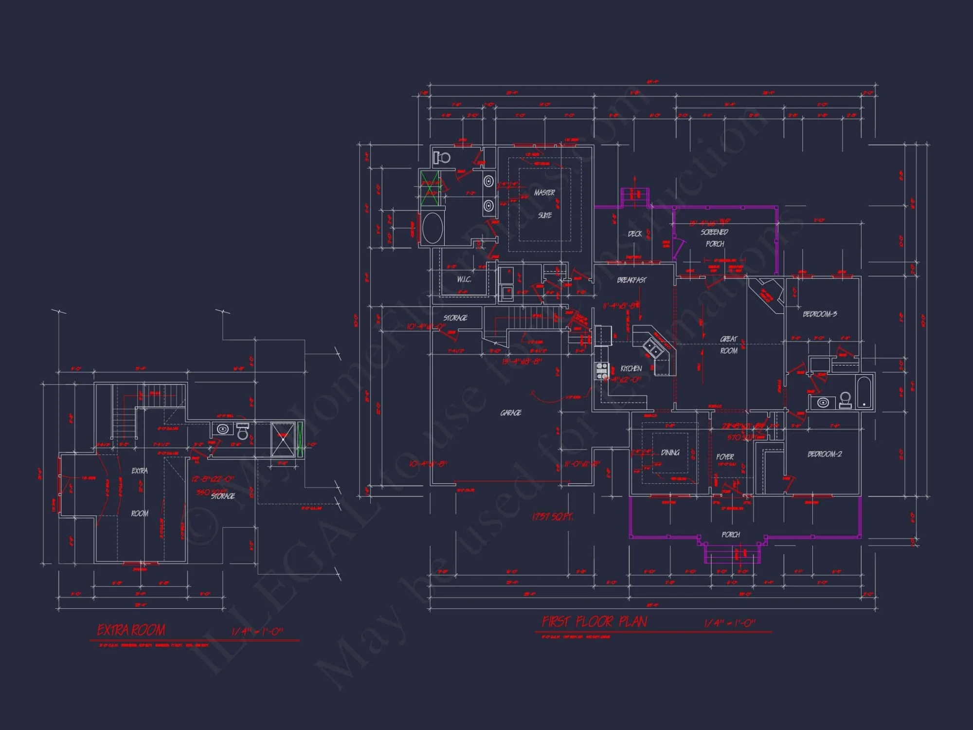 Traditional Country Home Plan – 1 Story, 4 Bedrooms, Open Floor Plan & Porches
