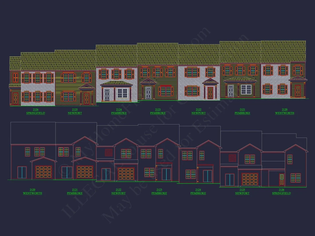 11-1083-2 7-UNIT TOWNHOME PLAN