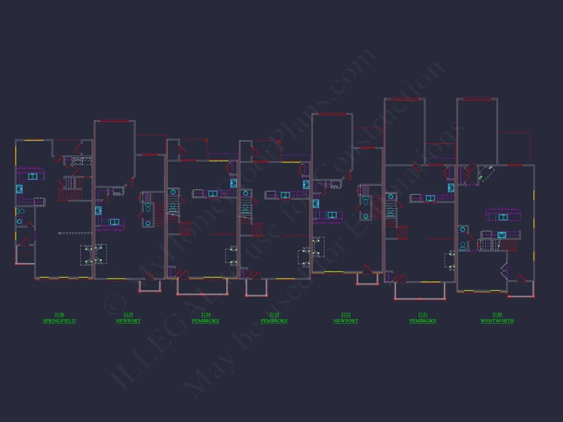 11-1083-2 7-UNIT TOWNHOME PLAN