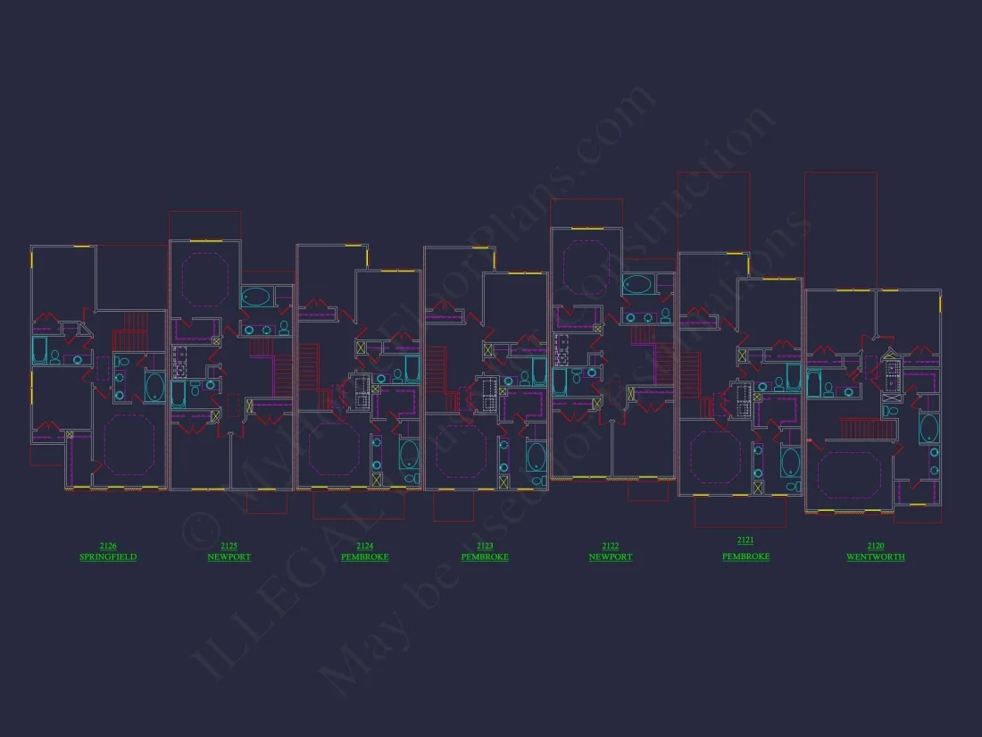 11-1083-2 7-UNIT TOWNHOME PLAN