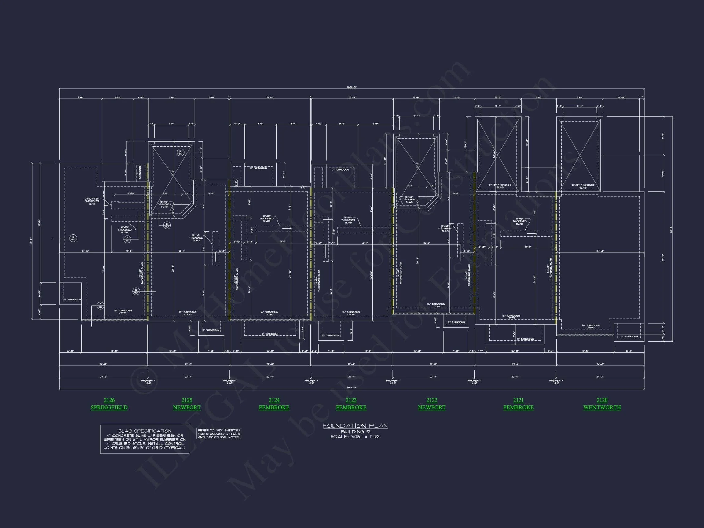 11-1083-2 7-UNIT TOWNHOME PLAN