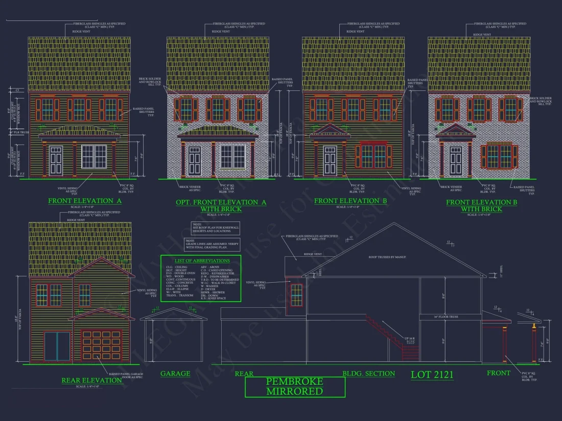 Modern 2-Story Townhome Floor Plan with Craftsman Design