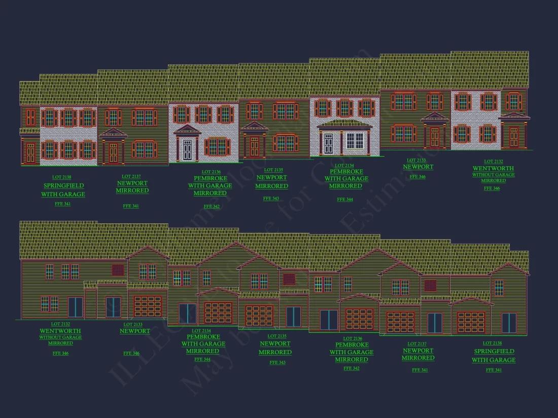 Modern 2-Story Townhome Floor Plan with Craftsman Design