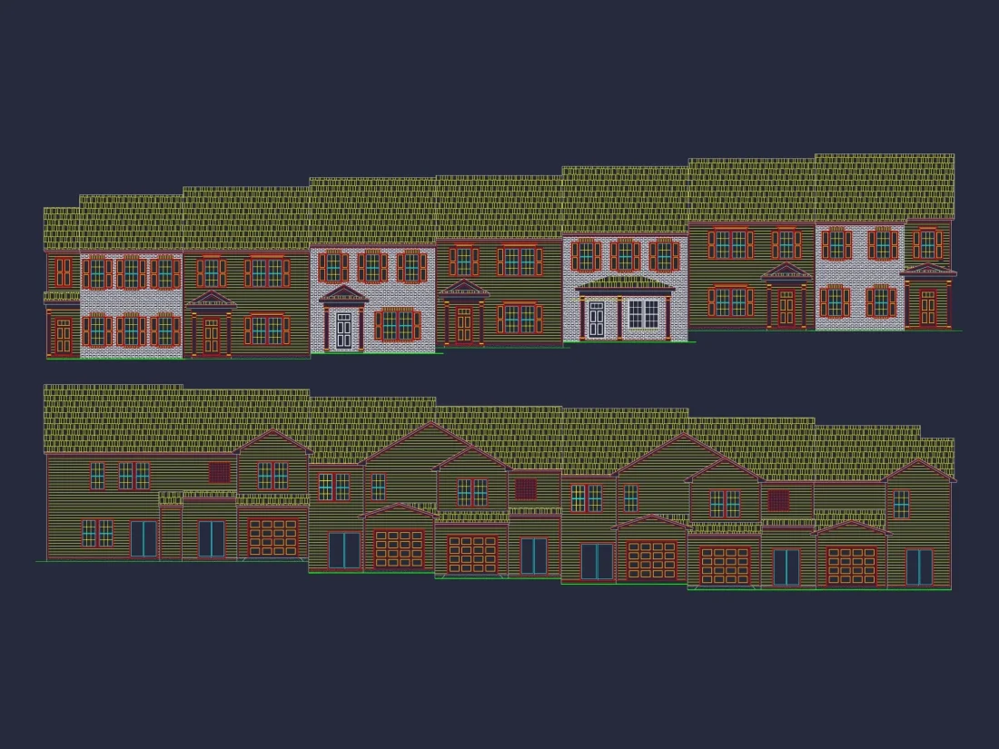 Modern 2-Story Townhome Floor Plan with Craftsman Design