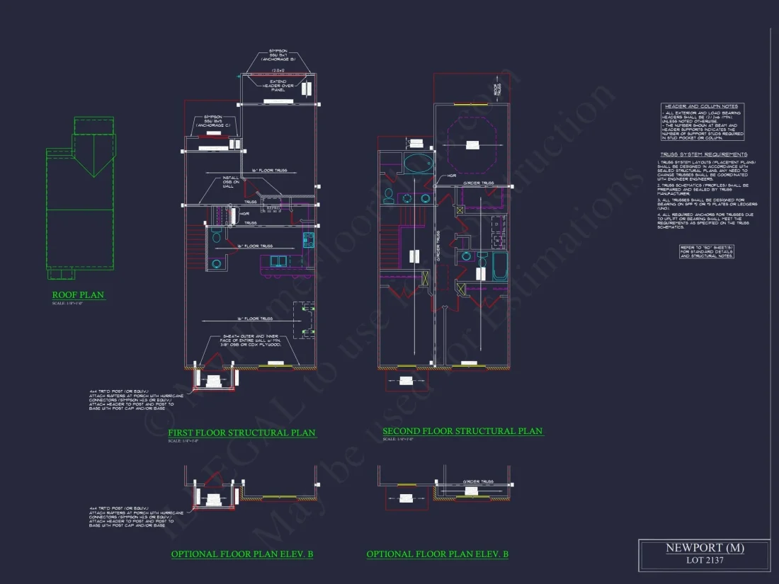 Modern 2-Story Townhome Floor Plan with Craftsman Design