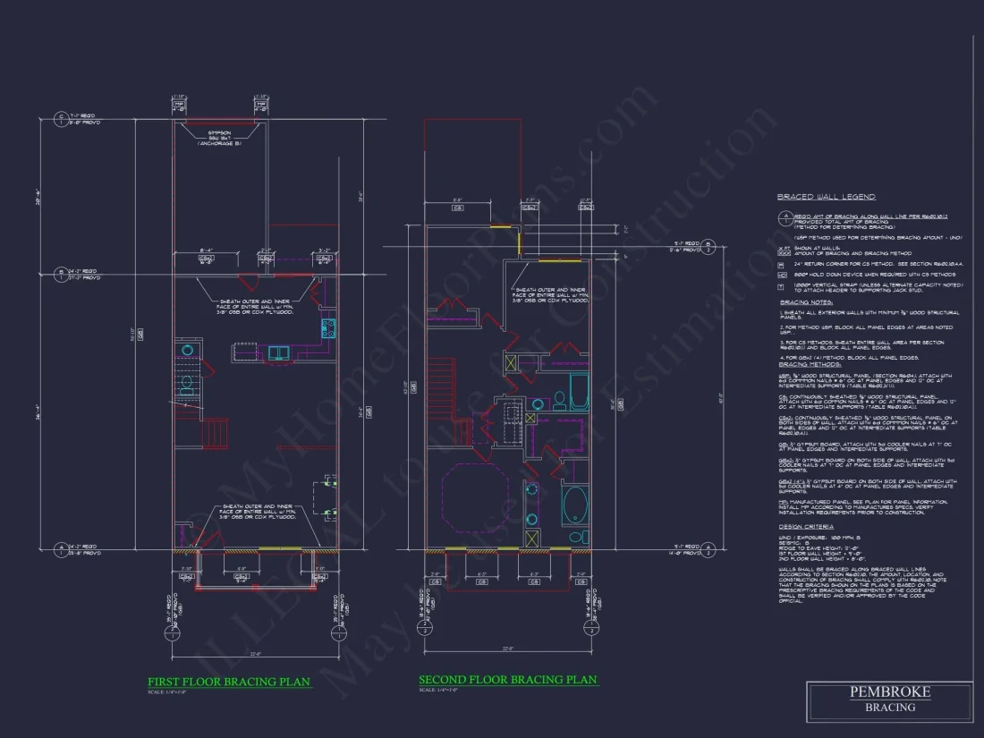 Modern 2-Story Townhome Floor Plan with Craftsman Design