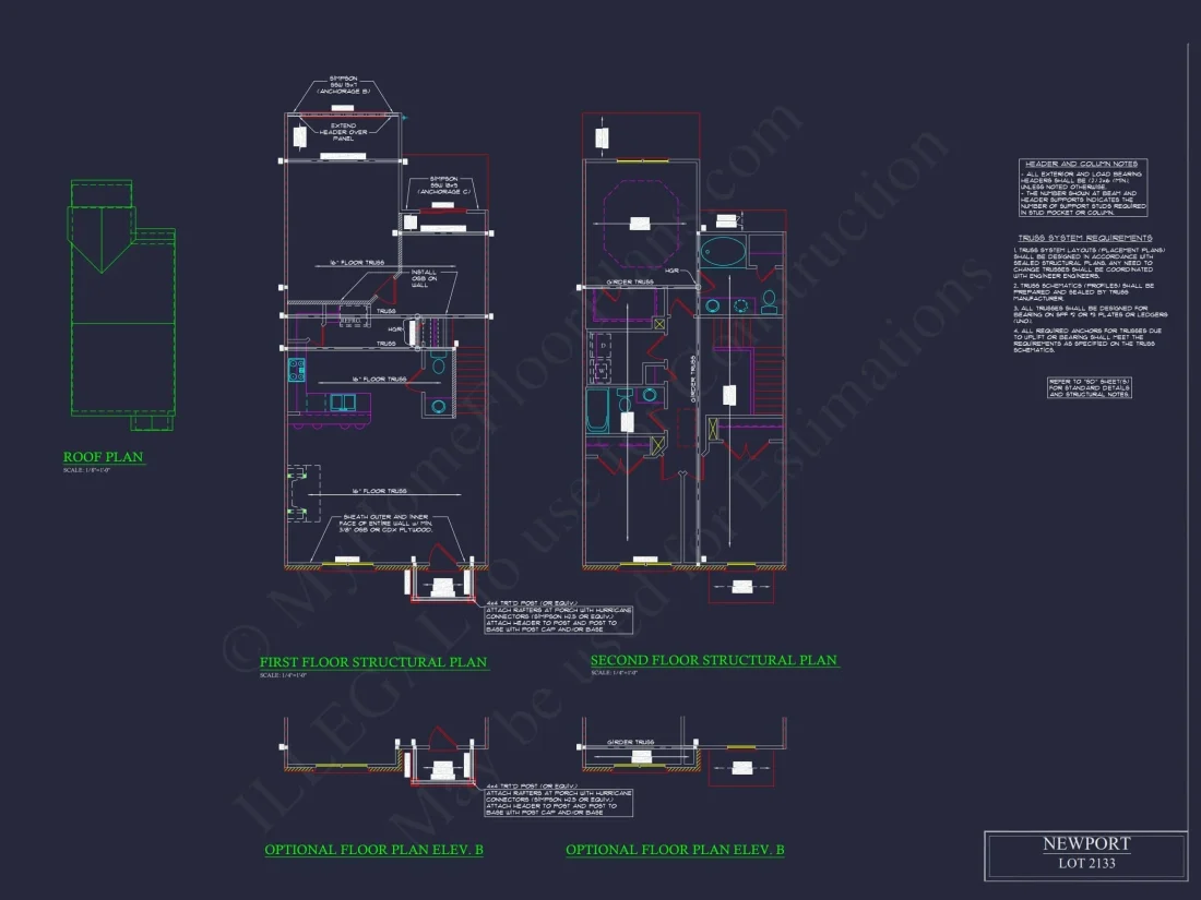 Modern 2-Story Townhome Floor Plan with Craftsman Design