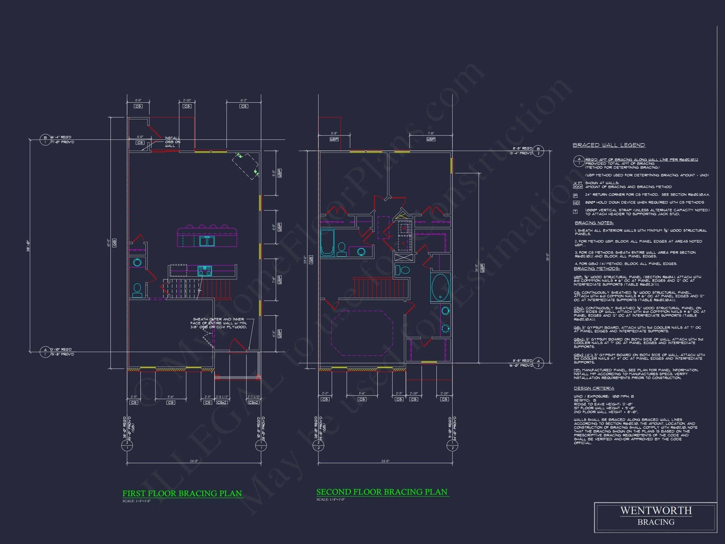 12-2220-4 7-UNIT TOWNHOUSE PLAN - Modern Townhouse Floor Plan - Detailed Architecture Designs 25 Modern 2-Story Townhome Floor Plan with Craftsman Design