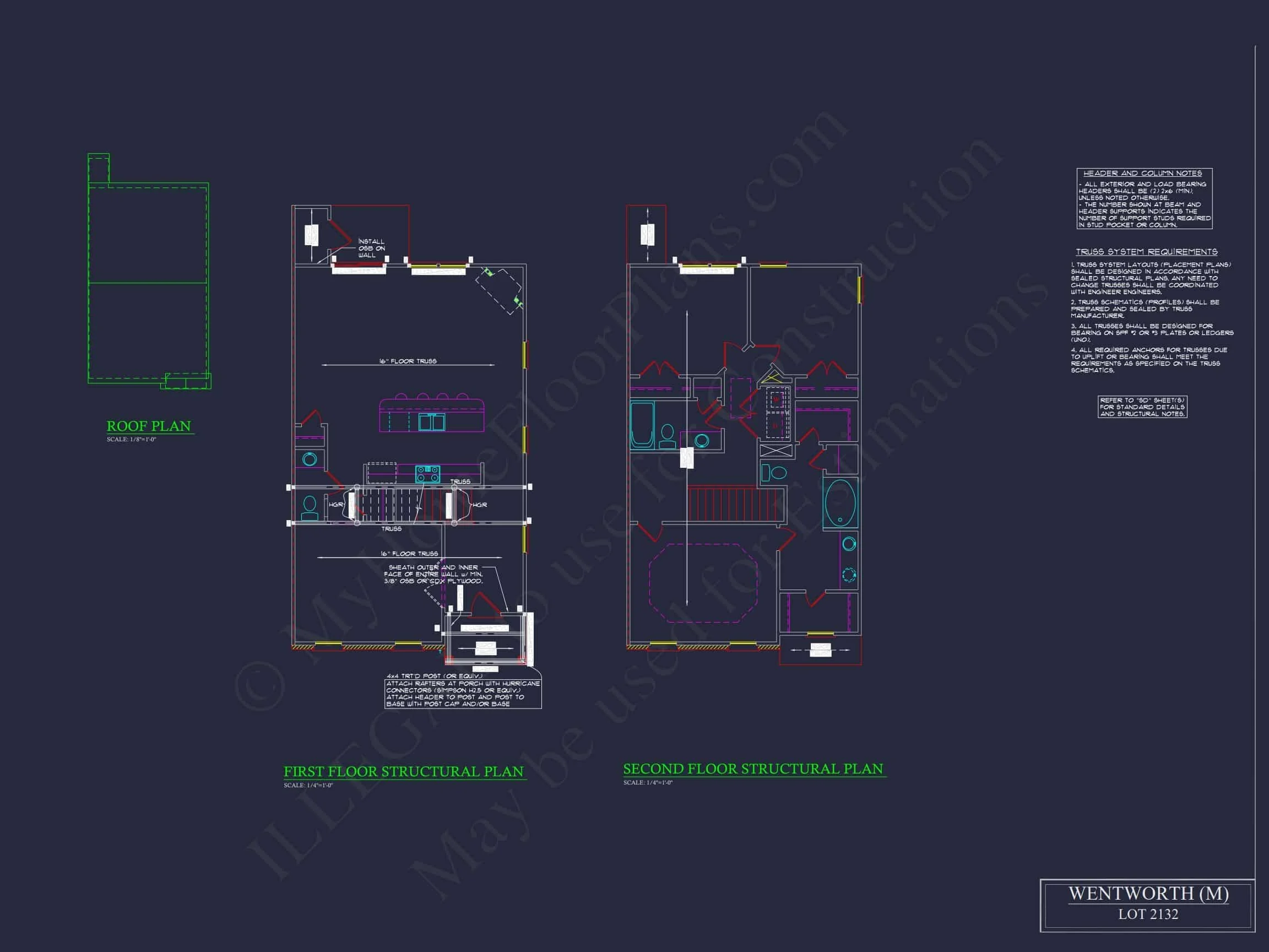 12-2220-4 7-UNIT TOWNHOUSE PLAN - Modern Townhouse Floor Plan - Detailed Architecture Designs 26 Modern 2-Story Townhome Floor Plan with Craftsman Design