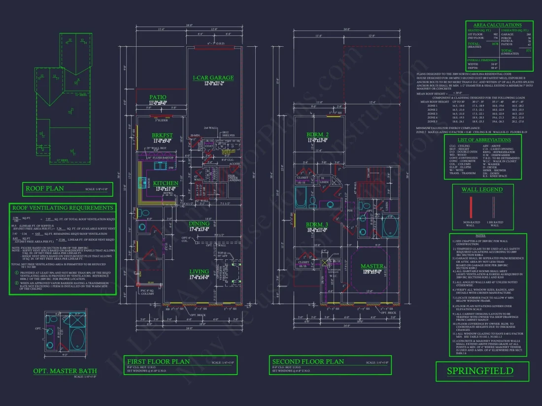 Modern 2-Story Townhome Floor Plan with Craftsman Design