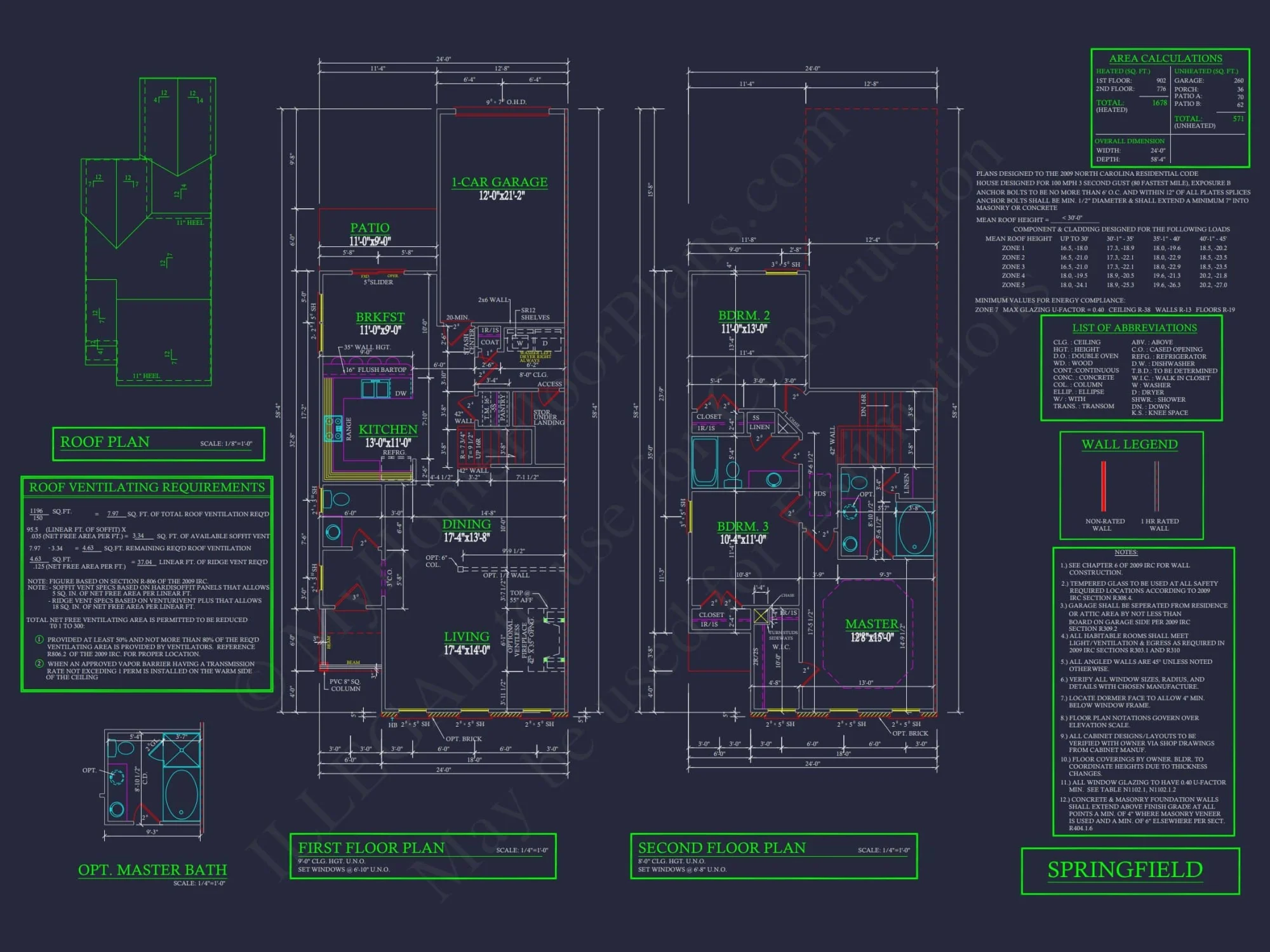 Modern 2-Story Townhome Floor Plan with Craftsman Design