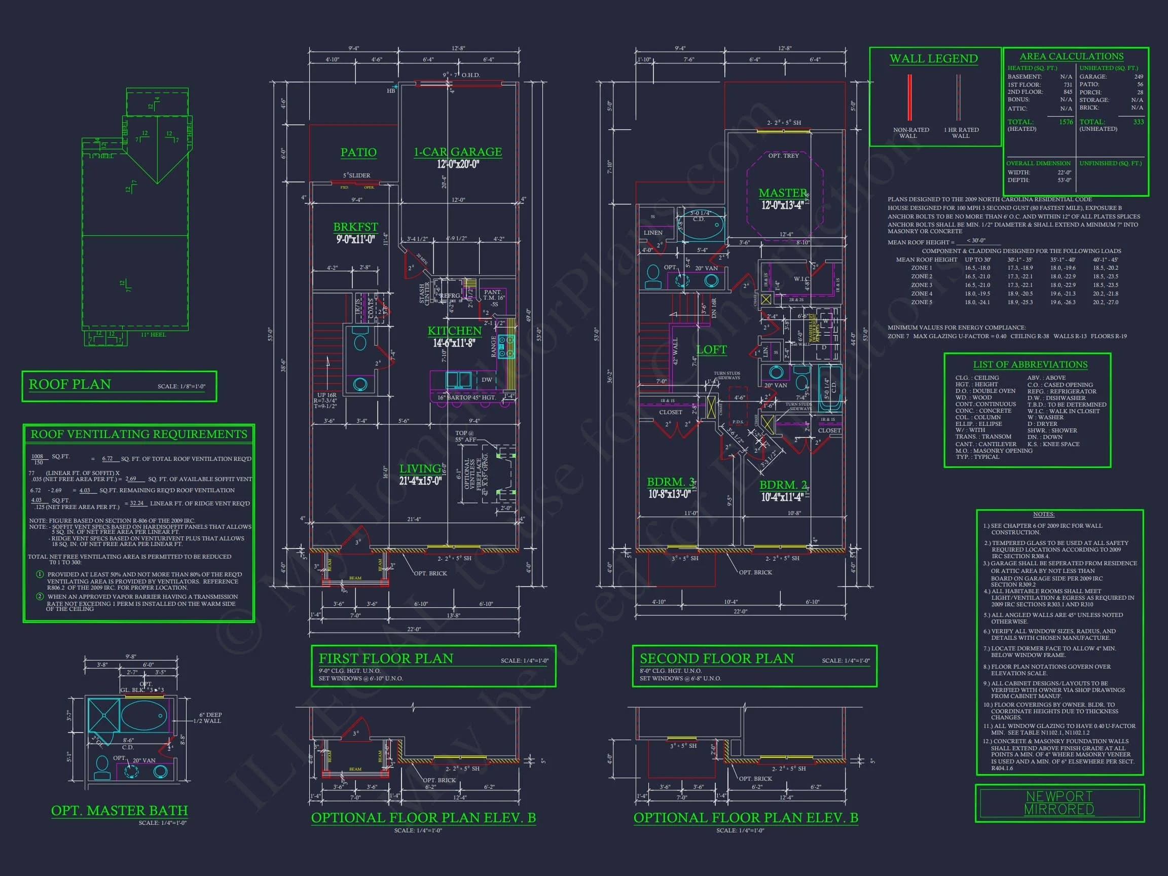 12-2220-4 7-UNIT TOWNHOUSE PLAN - Modern Townhouse Floor Plan - Detailed Architecture Designs 28 Modern 2-Story Townhome Floor Plan with Craftsman Design