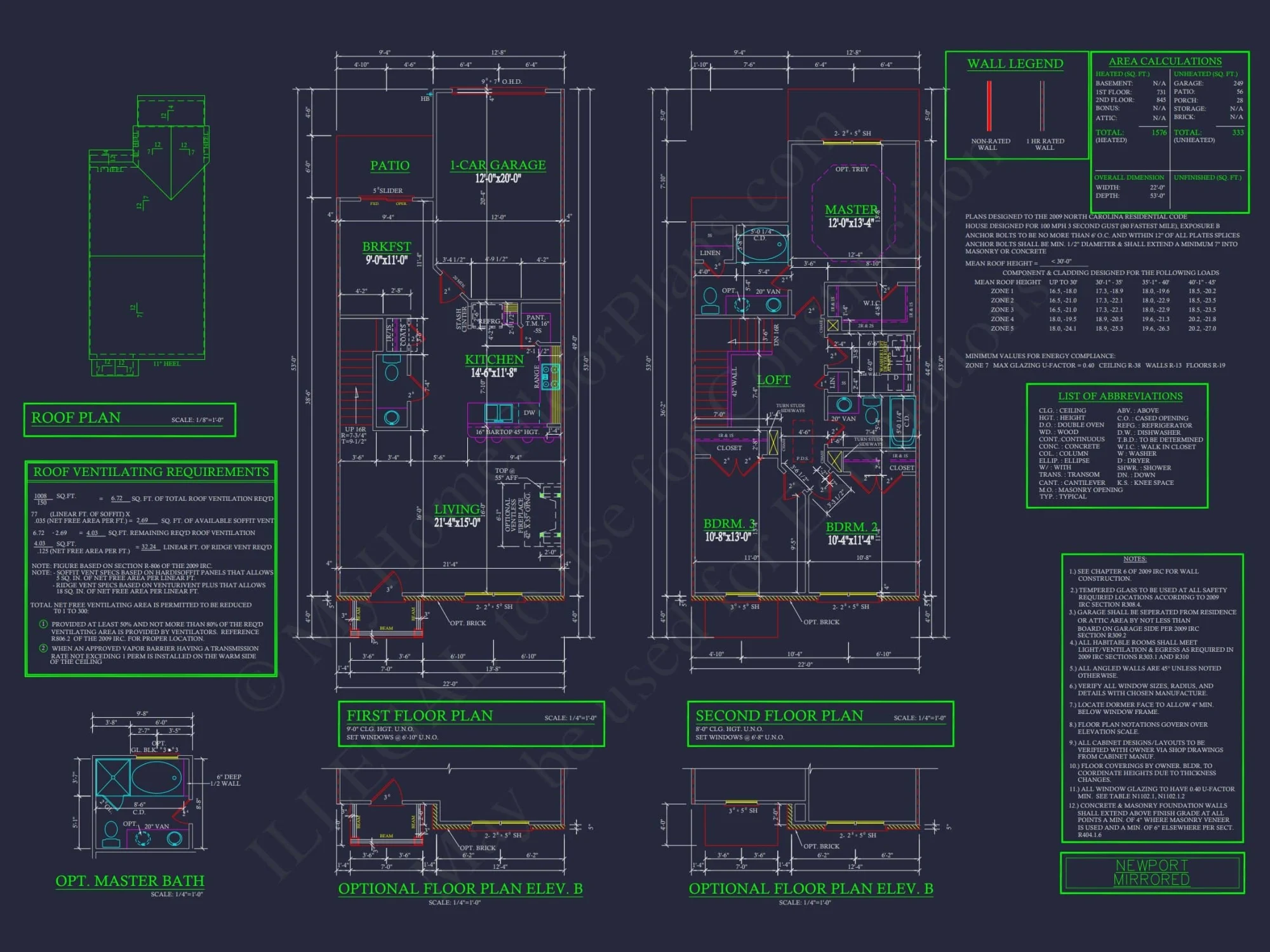 Modern 2-Story Townhome Floor Plan with Craftsman Design