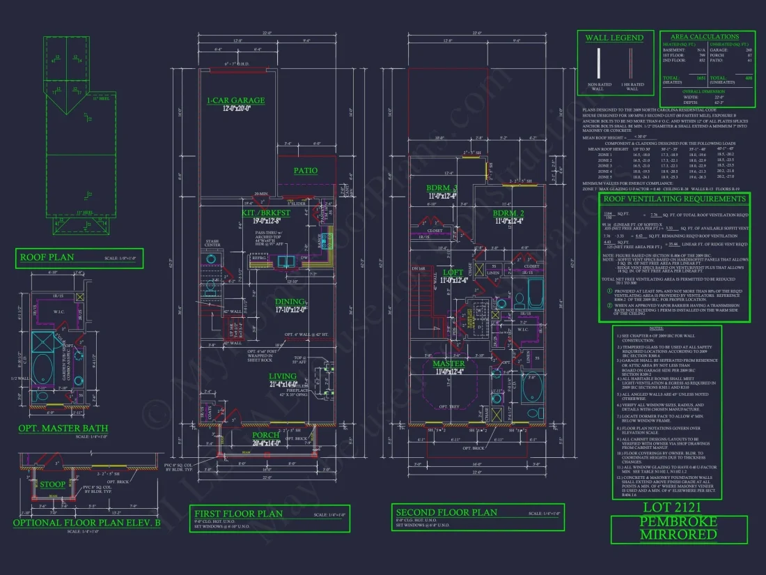 Modern 2-Story Townhome Floor Plan with Craftsman Design