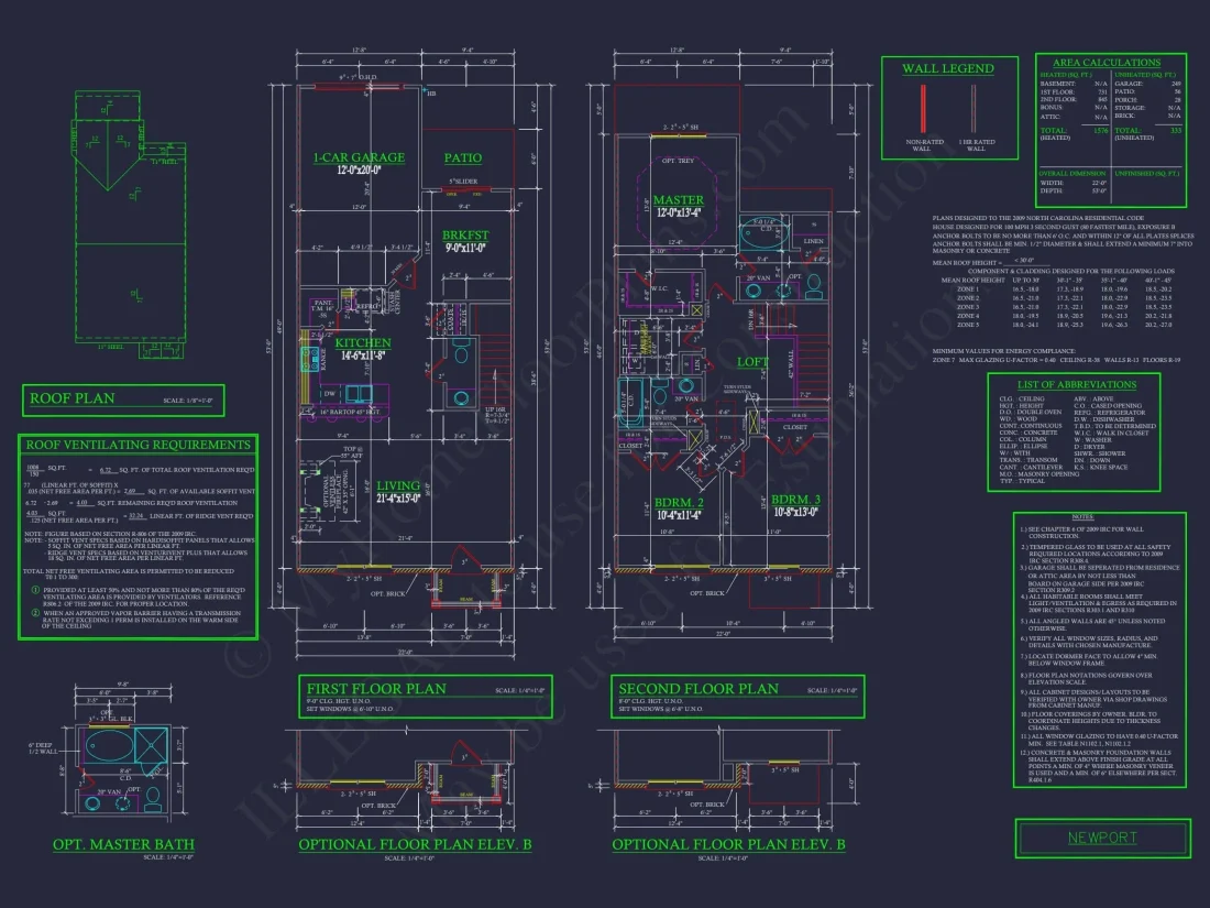 Modern 2-Story Townhome Floor Plan with Craftsman Design
