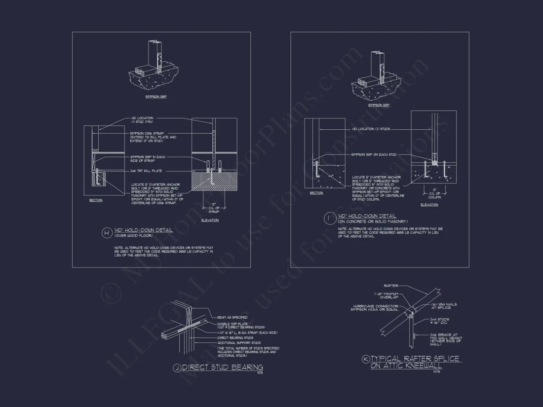 Stunning 5-Bedroom Home Plan with Full CAD Architectural Design