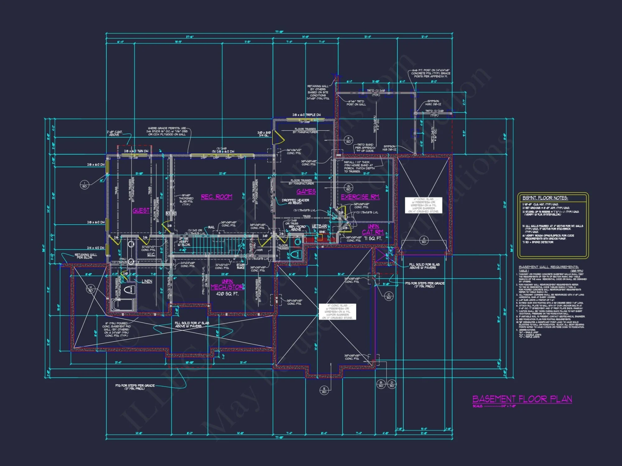 Stunning 5-Bedroom Home Plan with Full CAD Architectural Design
