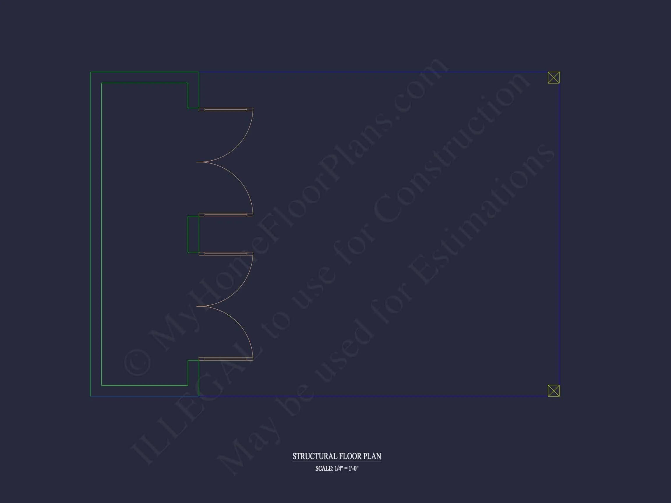 15-1995 CARPORT PLAN - Modern Carport House Floor Plan: 2-Bay Blueprint 4 Modern Carport House Floor Plan Sleek 2-Bay Design with CAD Files