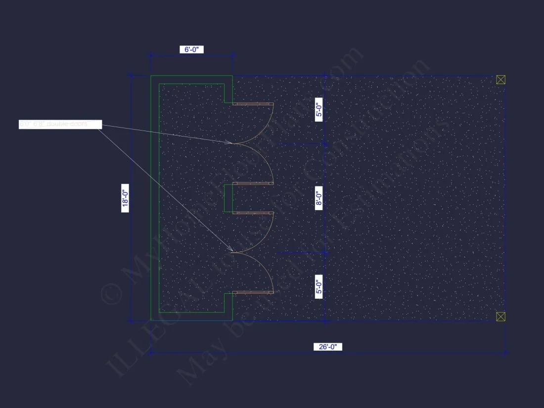 Modern Carport House Floor Plan Sleek 2-Bay Design with CAD Files