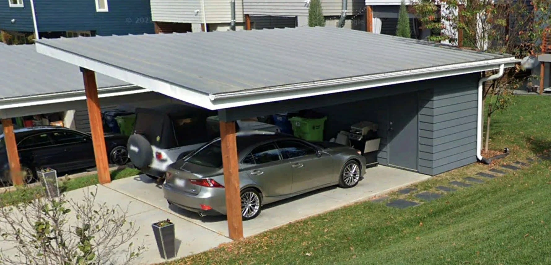 15-1995 CARPORT PLAN - Modern Carport House Floor Plan: 2-Bay Blueprint 2 Modern Carport House Floor Plan Sleek 2-Bay Design with CAD Files