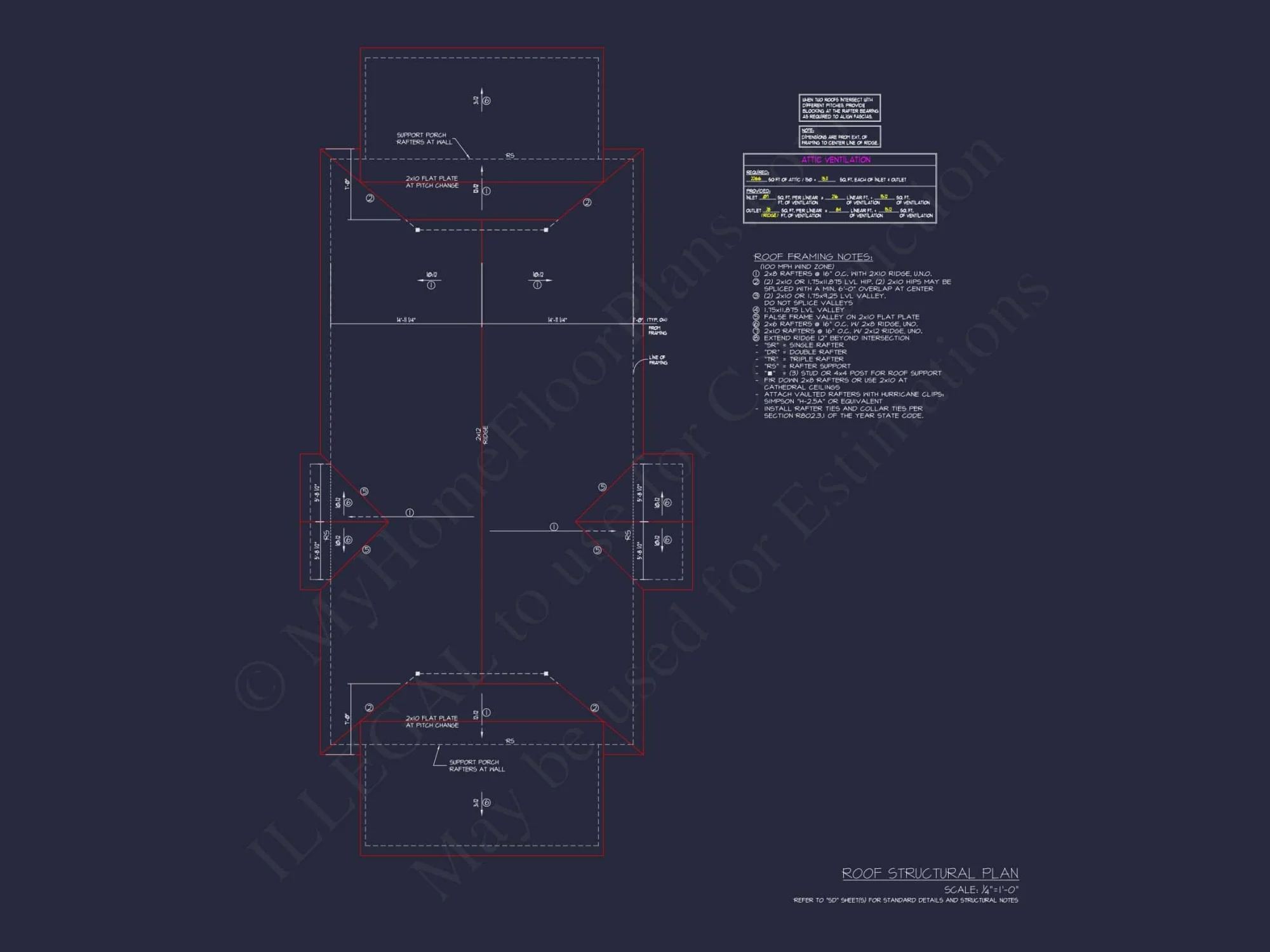 Modern Home Plan with 2 Beds, CAD Blueprints & Craftsman Design