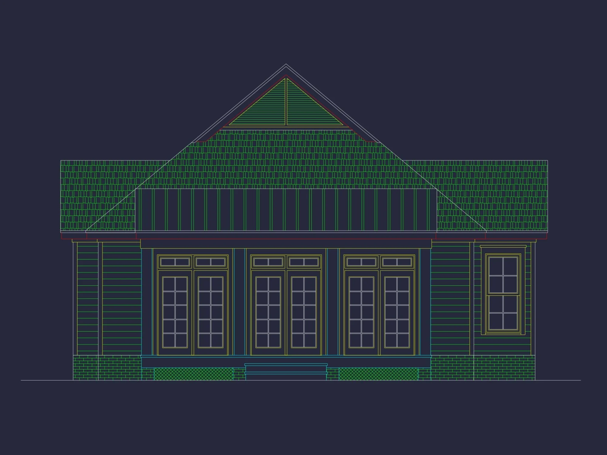 Modern Home Plan with 2 Beds, CAD Blueprints & Craftsman Design