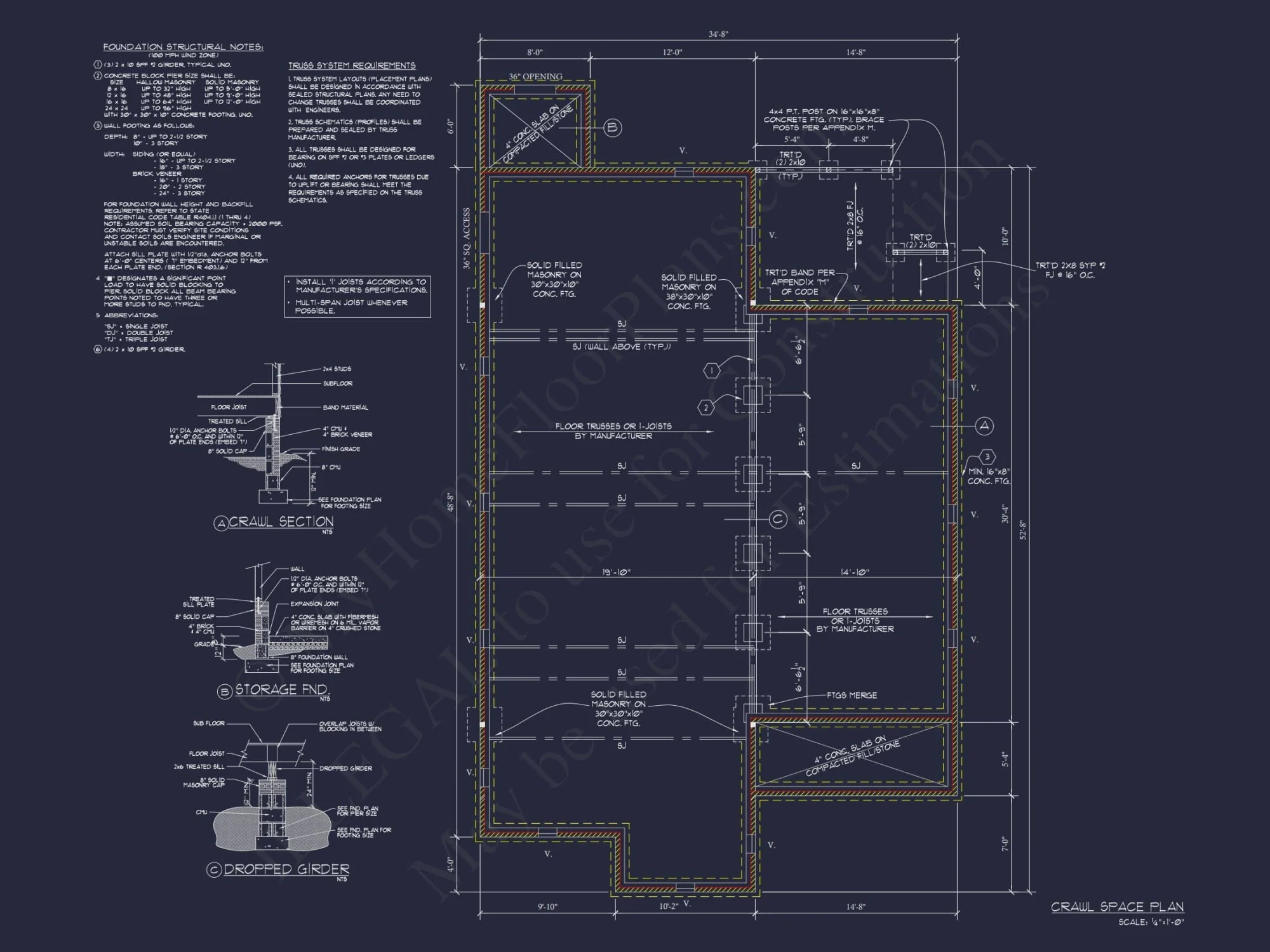 Craftsman Ranch Home Plan with 5 Bedrooms and Open Floor Layout