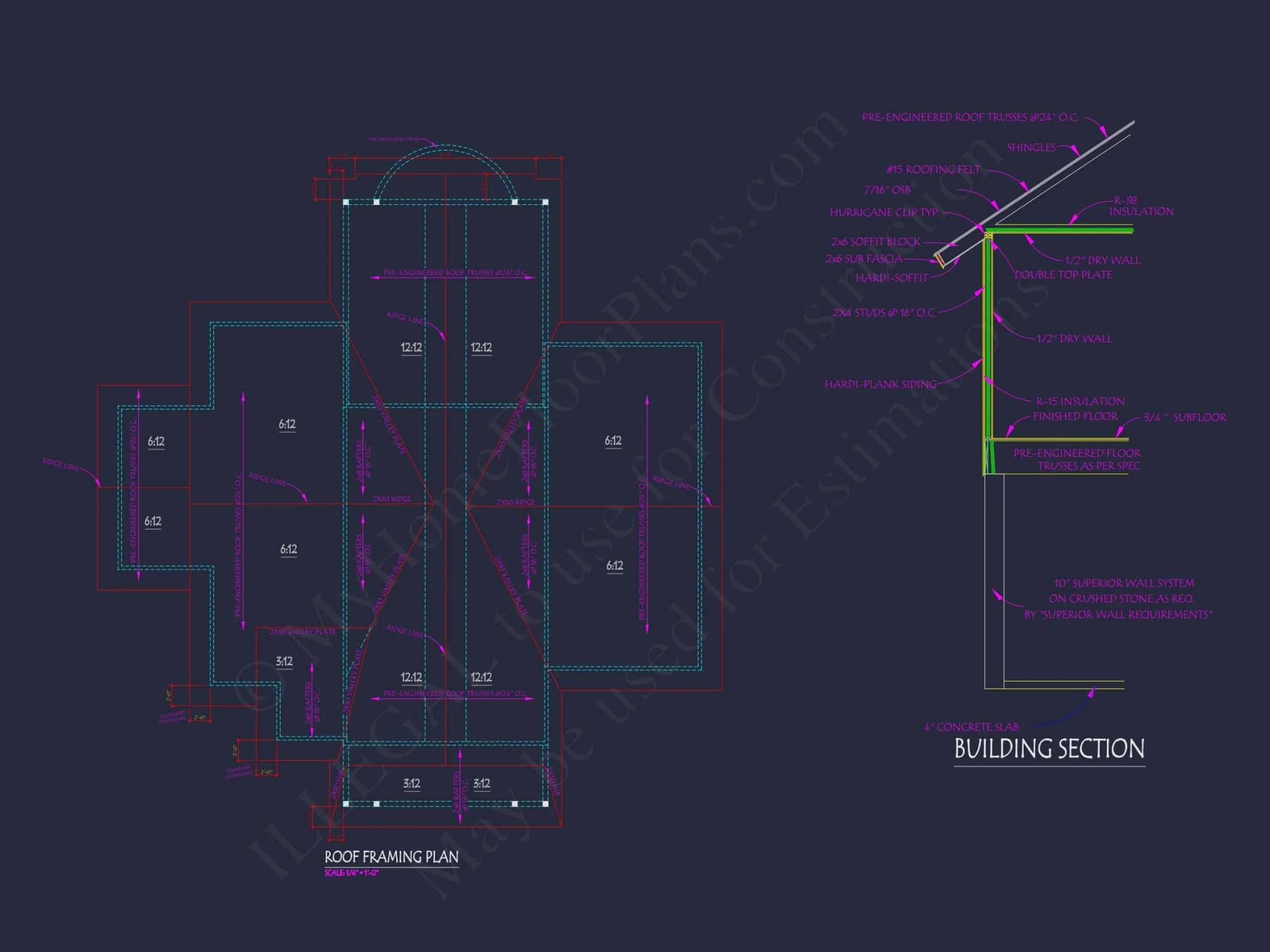 Custom Craftsman Home Plan with 2 Stories & CAD Designs